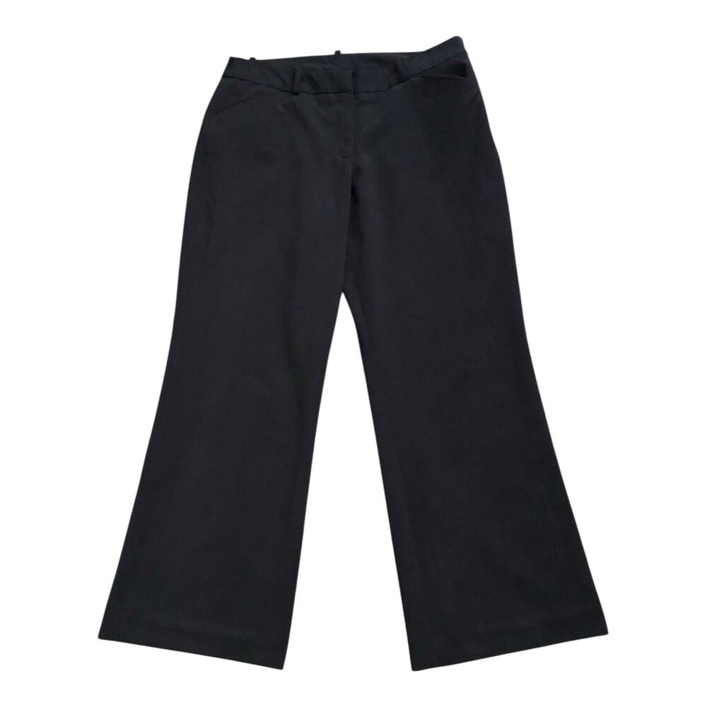 Worthington Dress Pants Womens Petite 14P Black Bootcut Modern Fit Stretch Work